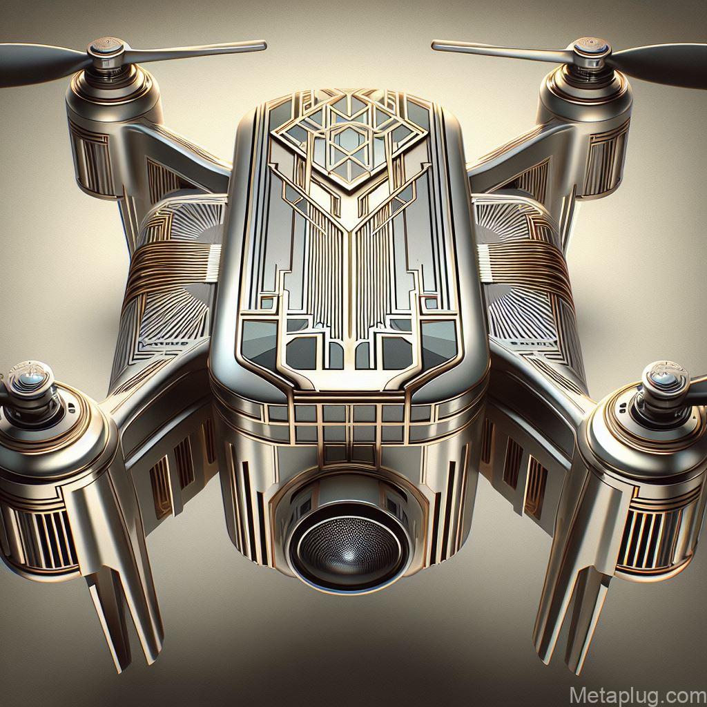 art deco-inspired drone